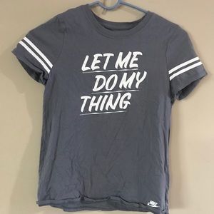 Girls Nike Athletic Cut Jersey Style Tee